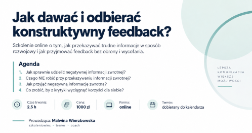 Jak dawać i odbierać konstruktywny feedback?